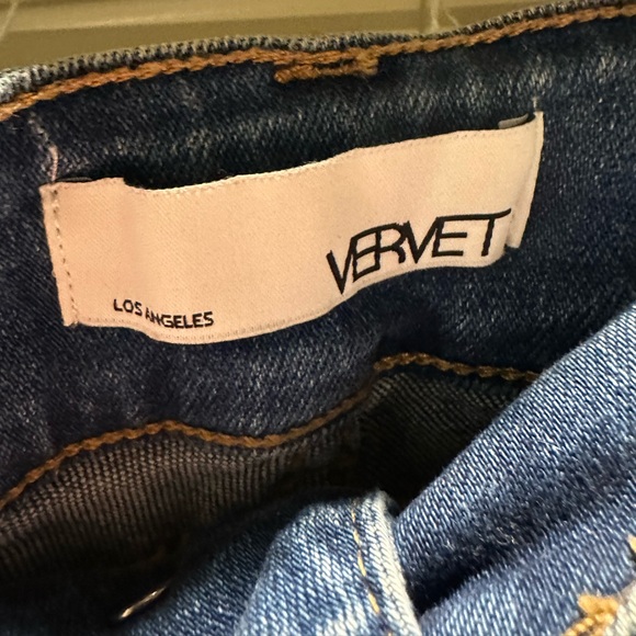 Vervet by Flying Monkey Flared Patchwork Jeans - Picture 6 of 9